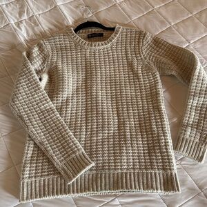 AG Adriano Goldschmied Cream Knit Sweater